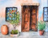 27 - The Open Door - Watercolour - June Cutler.JPG